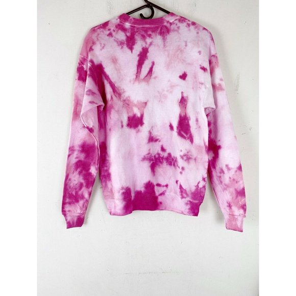 Pink and White Tie Dye Sweatshirt Size Small - Picture 10 of 10